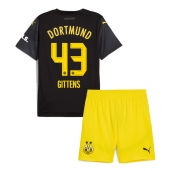 Borussia Dortmund Jamie Bynoe-Gittens #43 Uit tenue voor kinderen 2024-25 Korte Mouwen (+ broek)