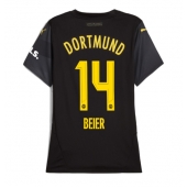 Borussia Dortmund Maximilian Beier #14 Uit tenue voor Dames 2024-25 Korte Mouwen