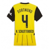 Borussia Dortmund Nico Schlotterbeck #4 Thuis tenue voor Dames 2024-25 Korte Mouwen