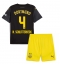 Borussia Dortmund Nico Schlotterbeck #4 Uit tenue voor kinderen 2024-25 Korte Mouwen (+ broek)