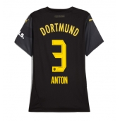 Borussia Dortmund Waldemar Anton #3 Uit tenue voor Dames 2024-25 Korte Mouwen