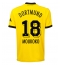 Borussia Dortmund Youssoufa Moukoko #18 Thuis tenue 2023-24 Korte Mouwen