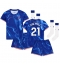 Chelsea Ben Chilwell #21 Thuis tenue voor kinderen 2024-25 Korte Mouwen (+ broek)