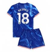 Chelsea Christopher Nkunku #18 Thuis tenue voor kinderen 2024-25 Korte Mouwen (+ broek)