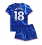 Chelsea Christopher Nkunku #18 Thuis tenue voor kinderen 2024-25 Korte Mouwen (+ broek)