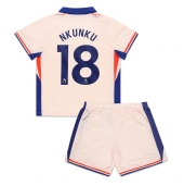 Chelsea Christopher Nkunku #18 Uit tenue voor kinderen 2024-25 Korte Mouwen (+ broek)