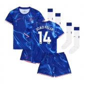 Chelsea Joao Felix #14 Thuis tenue voor kinderen 2024-25 Korte Mouwen (+ broek)