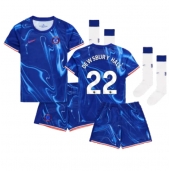 Chelsea Kiernan Dewsbury-Hall #22 Thuis tenue voor kinderen 2024-25 Korte Mouwen (+ broek)