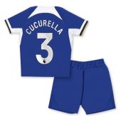 Chelsea Marc Cucurella #3 Thuis tenue voor kinderen 2023-24 Korte Mouwen (+ broek)