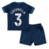 Chelsea Marc Cucurella #3 Uit tenue voor kinderen 2023-24 Korte Mouwen (+ broek)