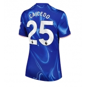 Chelsea Moises Caicedo #25 Thuis tenue voor Dames 2024-25 Korte Mouwen