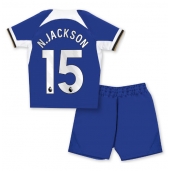 Chelsea Nicolas Jackson #15 Thuis tenue voor kinderen 2023-24 Korte Mouwen (+ broek)