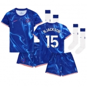 Chelsea Nicolas Jackson #15 Thuis tenue voor kinderen 2024-25 Korte Mouwen (+ broek)