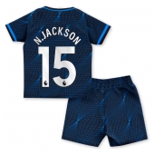 Chelsea Nicolas Jackson #15 Uit tenue voor kinderen 2023-24 Korte Mouwen (+ broek)