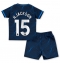 Chelsea Nicolas Jackson #15 Uit tenue voor kinderen 2023-24 Korte Mouwen (+ broek)