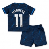 Chelsea Noni Madueke #11 Uit tenue voor kinderen 2023-24 Korte Mouwen (+ broek)