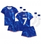 Chelsea Pedro Neto #7 Thuis tenue voor kinderen 2024-25 Korte Mouwen (+ broek)