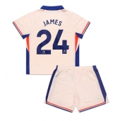 Chelsea Reece James #24 Uit tenue voor kinderen 2024-25 Korte Mouwen (+ broek)