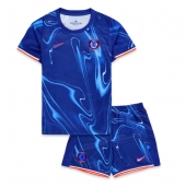 Chelsea Thuis tenue voor kinderen 2024-25 Korte Mouwen (+ broek)