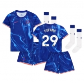 Chelsea Wesley Fofana #29 Thuis tenue voor kinderen 2024-25 Korte Mouwen (+ broek)