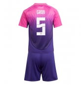 Duitsland Pascal Gross #5 Uit tenue voor kinderen EK 2024 Korte Mouwen (+ broek)