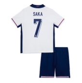 Engeland Bukayo Saka #7 Thuis tenue voor kinderen EK 2024 Korte Mouwen (+ broek)