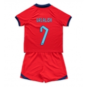 Engeland Jack Grealish #7 Uit tenue voor kinderen WK 2022 Korte Mouwen (+ broek)