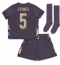 Engeland John Stones #5 Uit tenue voor kinderen EK 2024 Korte Mouwen (+ broek)