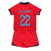 Engeland Jude Bellingham #22 Uit tenue voor kinderen WK 2022 Korte Mouwen (+ broek)
