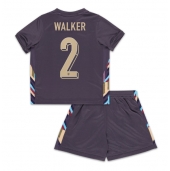 Engeland Kyle Walker #2 Uit tenue voor kinderen EK 2024 Korte Mouwen (+ broek)