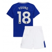 Everton Ashley Young #18 Thuis tenue voor kinderen 2024-25 Korte Mouwen (+ broek)