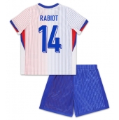 Frankrijk Adrien Rabiot #14 Uit tenue voor kinderen EK 2024 Korte Mouwen (+ broek)