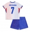 Frankrijk Antoine Griezmann #7 Uit tenue voor kinderen EK 2024 Korte Mouwen (+ broek)