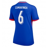 Frankrijk Eduardo Camavinga #6 Thuis tenue voor Dames EK 2024 Korte Mouwen