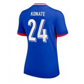 Frankrijk Ibrahima Konate #24 Thuis tenue voor Dames EK 2024 Korte Mouwen