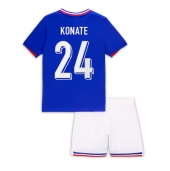 Frankrijk Ibrahima Konate #24 Thuis tenue voor kinderen EK 2024 Korte Mouwen (+ broek)