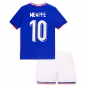 Frankrijk Kylian Mbappe #10 Thuis tenue voor kinderen EK 2024 Korte Mouwen (+ broek)