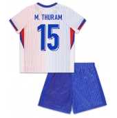 Frankrijk Marcus Thuram #15 Uit tenue voor kinderen EK 2024 Korte Mouwen (+ broek)