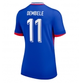 Frankrijk Ousmane Dembele #11 Thuis tenue voor Dames EK 2024 Korte Mouwen