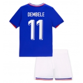 Frankrijk Ousmane Dembele #11 Thuis tenue voor kinderen EK 2024 Korte Mouwen (+ broek)