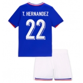 Frankrijk Theo Hernandez #22 Thuis tenue voor kinderen EK 2024 Korte Mouwen (+ broek)