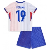 Frankrijk Youssouf Fofana #19 Uit tenue voor kinderen EK 2024 Korte Mouwen (+ broek)