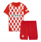 Girona Thuis tenue voor kinderen 2024-25 Korte Mouwen (+ broek)