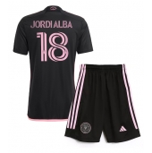 Inter Miami Jordi Alba #18 Uit tenue voor kinderen 2024-25 Korte Mouwen (+ broek)