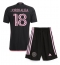 Inter Miami Jordi Alba #18 Uit tenue voor kinderen 2024-25 Korte Mouwen (+ broek)