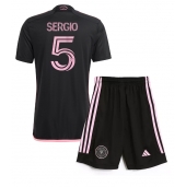 Inter Miami Sergio Busquets #5 Uit tenue voor kinderen 2024-25 Korte Mouwen (+ broek)