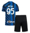 Inter Milan Alessandro Bastoni #95 Thuis tenue voor kinderen 2024-25 Korte Mouwen (+ broek)