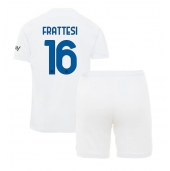 Inter Milan Davide Frattesi #16 Uit tenue voor kinderen 2023-24 Korte Mouwen (+ broek)