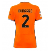 Inter Milan Denzel Dumfries #2 Derde tenue voor Dames 2023-24 Korte Mouwen