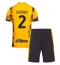 Inter Milan Denzel Dumfries #2 Derde tenue voor kinderen 2024-25 Korte Mouwen (+ broek)